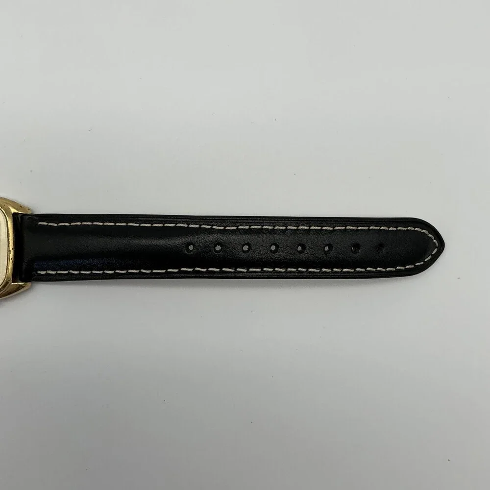 Vintage Seiko H449-5109 Mens Watch 28mm Alarm Chronograph Gold Tone New Battery